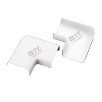 75*40mm/1.57 "W * 2.95" H 90 ° degré coude plat Offre Spéciale blanc conduit décoratif Pvc tuyau décoratif Ac pièces de rechange ligne ensemble couverture