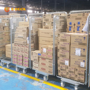 <span class=keywords><strong>Cage</strong></span> en treillis métallique emboîtable pliable pour le stockage des marchandises en entrepôt - Product Image 6