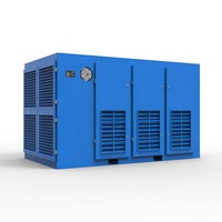 Compresseur d'air à vis à deux étages économe en énergie grande capacité prix d'usine-composants de base inclus moteur d'extrémité d'air refroidi par air