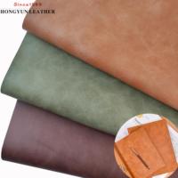 Cuir synthétique résistant à l'abrasion, écologique, durable, imperméable, à motif froissé, en PU, pour la décoration de carnets et de tables