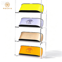 Étui à lunettes rigide élégant avec fermoir métallique, en cuir PU, logo personnalisé, plusieurs couleurs disponibles