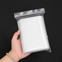 Sacs refermables en LDPE transparents avec fermeture éclair, taille personnalisée, sacs en plastique transparent pour l'emballage alimentaire avec logo personnalisé