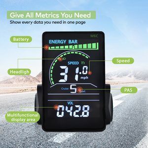 M6C[Haytrix] Listo para enviar US Scooter Display Scooter Accesorios Scooter <span class=keywords><strong>Cycplus</strong></span> Pantalla de bicicleta eléctrica Ciclismo Accesorios Velocímetro - Product Image 6