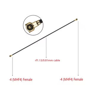 ปลายแผงเสาอากาศ RF เชื่อมต่อกับสายโคแอกเซียลหัวคู่1.13สาย2.4สายสัญญาณ <span class=keywords><strong>G3G</strong></span> - Product Image 3