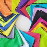 Sac à cordon en nylon imperméable, imprimé en couleur, avec sublimation personnalisée, écologique et à thème de dessin animé