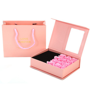 Best seller festa della mamma decorazione fiori rosa artificiale regalo di san valentino - Product Image 6