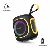 Altavoz Inalámbrico de 20 W, Altavoz Portátil con Bajos de Alta Calidad, Altavoz de Karaoke Potente, Altavoz Impermeable para Exteriores