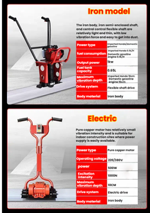Lingxing potenza ad alta efficienza operativa del motore vibratore di livellamento del calcestruzzo righello 220V/380V 25kg 1 anno di garanzia per la costruzione - Product Image 6