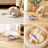 Peluches personnalisées, jouet interactif pour chaton, jouet à mâcher personnalisé, jouet en peluche qui couine avec logo personnalisé pour apaiser les animaux de compagnie