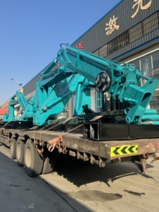 Trung Quốc 10ton thủy lực phẳng xe tải gắn cẩu <span class=keywords><strong>Knuckle</strong></span> <span class=keywords><strong>Boom</strong></span> <span class=keywords><strong>Loader</strong></span> cho hậu cần & XÂY DỰNG nâng gruas Para camiones - Product Image 3