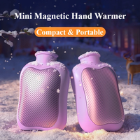 Chauffe-mains magnétique 2-en-1 avec trois niveaux de température, compact, portable, chauffe-mains électrique sans doigts