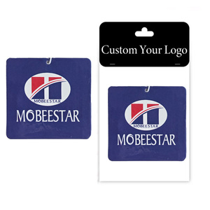 Boce personnalisé en gros logo de sublimation personnalisé déodorant vierge nouvelles cartes parfum parfum papier suspendu voiture désodorisant - Product Image 3