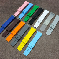 Bracelet de montre en caoutchouc silicone, confortable et flexible, pour 3503 5501, bracelet de montre polyvalent pour hommes, pour les sports de plein air