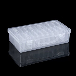 Ownswing nhựa lưu trữ container rõ ràng đất sét hạt lưu trữ container trường hợp với bản lề nắp trong suốt hạt tổ chức hộp - Product Image 2