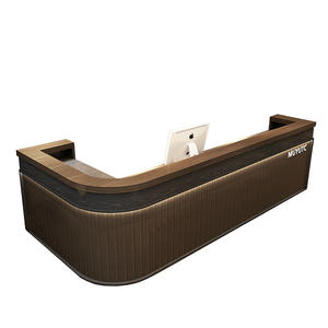 Mostrador moderno de madera para bar de vinos, restaurante, club nocturno, Mostrador de bar, Mostrador de bar en forma de L - Product Image 2