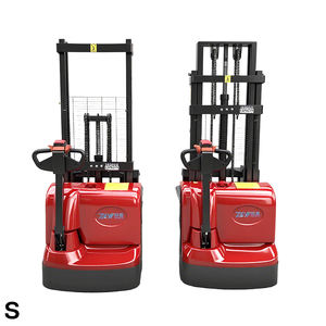 Precio barato 1,5 toneladas Altura de elevación 2M Apilador eléctrico completo Apilador de palés Tipo de caminar Batería Apilable Camión Carretilla elevadora - Product Image 4