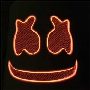 Dashen Venta caliente Cosplay fiesta LED de luz <span class=keywords><strong>DJ</strong></span> de máscara Marshmello casco - Product Image 3