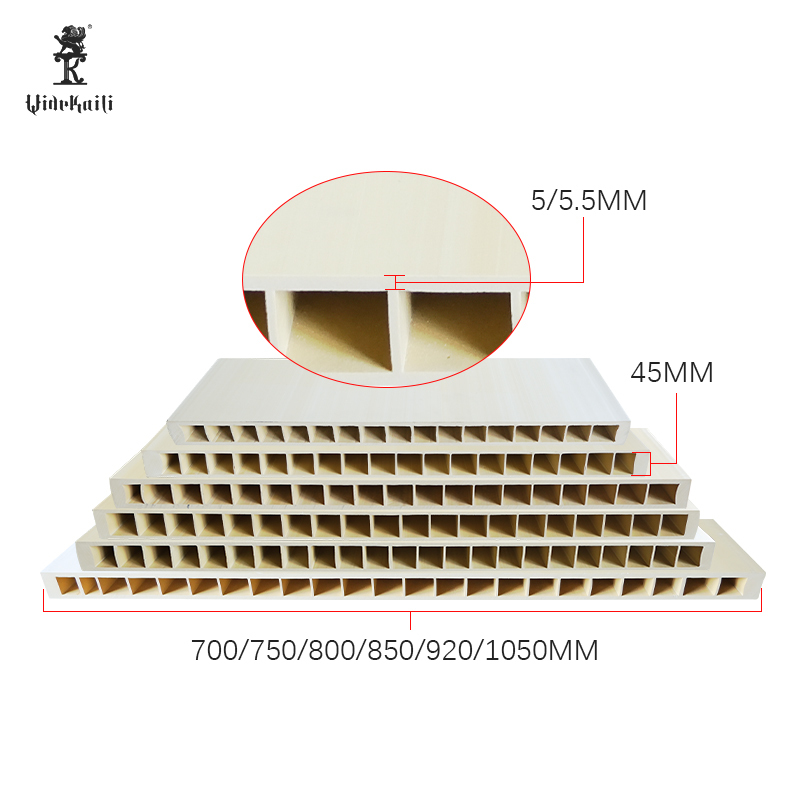Waterproof Unfinished 45mm Thickness WPC Door