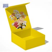 Boîte d'expédition florale en carton ondulé avec logo personnalisé, résistante à l'humidité, pour fleurs fraîches
