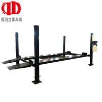 Élévateur hydraulique 4 poteaux robuste pour voitures, option double empilage, 3T (6000 lb), rampe à profil bas, pour garage domestique et sous-sol, levage vertical