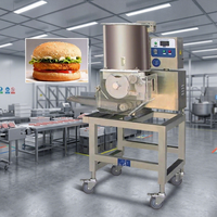 Machine automatique électrique en acier inoxydable pour la fabrication de galettes de poulet, de bœuf, de hamburgers, de nuggets, de pâtés de poisson et de hamburgers