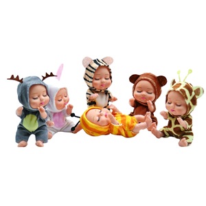 Muñeca de simulación de bebé recién nacido, muñeca de dormir con ropa de animales, venta al por mayor, adecuada para que los niños la jueguen con seguridad. - Product Image 2