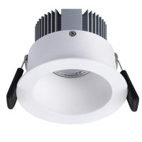 Spots encastrés LED anti-éblouissement modernes pour chambre à coucher, blanc/noir, IP44, 8W, dimmables