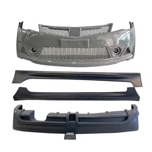 Per <span class=keywords><strong>Honda</strong></span> per i 2006 civici-2009 Kit carrozzeria ricambi Auto nuove minigonne laterali con labbro posteriore del paraurti anteriore con ritagli di gancio di traino - Product Image 1