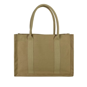 Sac à bandoulière multi-poches pour femme, sac à main en toile de coton tendance, sac fourre-tout - Product Image 3