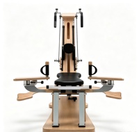 Chaise de Pilates haute en bois d'érable pour studio de yoga, équipement de fitness pour femmes, pour l'entraînement du tronc, avec rouleau lisse Zen en érable