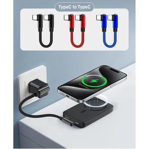 <span class=keywords><strong>0</strong></span> 25M/<span class=keywords><strong>0</strong></span> 5M cavo dati corto 90 gradi gomito USB <span class=keywords><strong>A</strong></span>/USB C <span class=keywords><strong>A</strong></span> tipo C cavo di ricarica rapida - Product Image 3