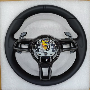 พวงมาลัยพร้อมแป้นเปลี่ยนเกียร์แม่เหล็กสำหรับ <span class=keywords><strong>Porsche</strong></span> GT Cayenne 911 981 <span class=keywords><strong>GTS</strong></span> 957 Cayman 991 Carrera Boxster 981 987 - Product Image 3