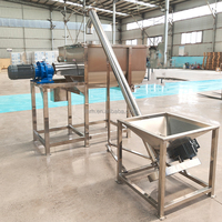 Mélangeur de poudre horizontal RH 100 kg 300 kg 500 kg, mélangeur à ruban automatique avec convoyeur à vis