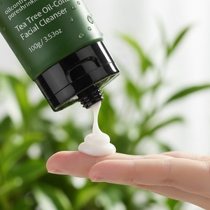 Crème faciale douce à l'huile d'arbre à thé, contrôle de l'huile et hydratation, personnalisable OEM/ODM, étiquette privée pour le nettoyage quotidien - Product Image 2
