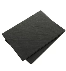 Ensemble <span class=keywords><strong>de</strong></span> 6 pièces bon marché, assiettes <span class=keywords><strong>de</strong></span> <span class=keywords><strong>service</strong></span> <span class=keywords><strong>en</strong></span> <span class=keywords><strong>ardoise</strong></span> noire, planches à fromage - Product Image 5