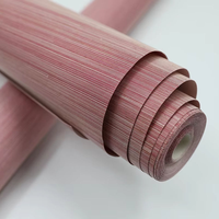 Mywind Nieuw Ontwerp Natuurlijk Materiaal Behang Rose Roze Abaca Wandbekleding Sisal Jute Ruwe Hennep Voor Binnenwanddecoratie