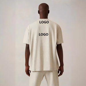 <span class=keywords><strong>Felpa</strong></span> da Uomo <span class=keywords><strong>a</strong></span> <span class=keywords><strong>Maniche</strong></span> <span class=keywords><strong>Corte</strong></span> in Maglia di Cotone 100% Nera con Stampa Floccata, Girocollo, Anti-Pilling, Vestibilità Larga, Stile Casual di Tendenza - Product Image 4