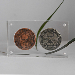 Acrylic từ đồng xu hiển thị trường hợp hai mặt trong suốt chủ cho sưu tập tiền xu huy chương và lưu trữ mã thông báo lưu niệm - Product Image 4