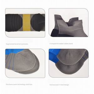 Calcetines Deportivos Transpirables de Algodón para Hombre, con Logotipo Personalizado, Base Gruesa Acolchada para Correr, Maratón, Ciclismo, Baloncesto, Bádminton y Entrenamiento - Product Image 3