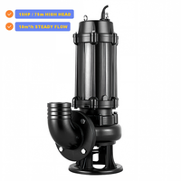 Pompe submersible pour eaux usées série WQ 10m³/h, pompe centrifuge en fonte pour drainage des eaux usées industrielles et agricoles