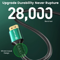 SYONG HDMI-Kabel 8K60Hz, 6FT 4K120Hz 48Gbps Ultra HD, Dynamisches HDR, eARC, FÜR PlayStation 5, Xbox Series X, Samsung Fernseher