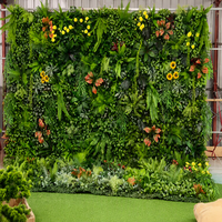 Mur végétal artificiel vertical Bagang, jardin vertical, système de mur végétal modulaire