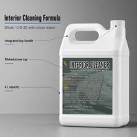 Liquide de nettoyage intérieur automobile 4L concentré pour sièges en tissu, plafond de toit, tableau de bord, élimination des odeurs et entretien