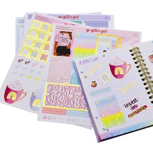 Hoja de Pegatinas Personalizadas con Corte Kiss Cut y Lámina Dorada para Planificador, Tamaños A5 y A6 Disponibles, Fabricante de Suministros para Diario - Product Image 2