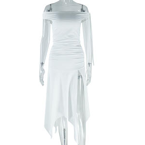 HANO <span class=keywords><strong>Sexy</strong></span> con spalle scoperte in due pezzi set da <span class=keywords><strong>donna</strong></span> Casual gonne Modulare abiti - Product Image 5