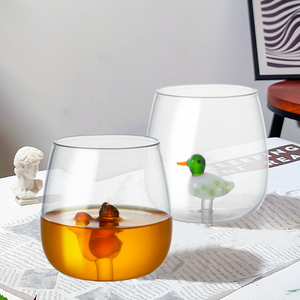 Taza <span class=keywords><strong>de</strong></span> café 3D para beber, taza <span class=keywords><strong>de</strong></span> vidrio <span class=keywords><strong>de</strong></span> borosilicato, taza bonita, taza interior <span class=keywords><strong>de</strong></span> animales, taza <span class=keywords><strong>de</strong></span> té <span class=keywords><strong>de</strong></span> dibujos animados <span class=keywords><strong>sin</strong></span> mango, vidrio soplado a mano - Product Image 5