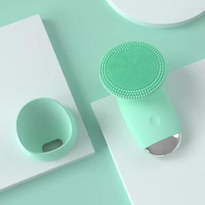 Brosse nettoyante électrique pour le visage en silicone, nettoyeur sonique pour le visage, nettoyage en profondeur des pores, masseur de peau, nettoyeur par vibration - Product Image 5