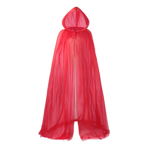 Costume da <span class=keywords><strong>Strega</strong></span> Medievale Mantello da Elfo per Donne Halloween Mantello con Cappuccio in Tulle Cosplay Vintage Abito da Fata per Matrimonio - Product Image 4