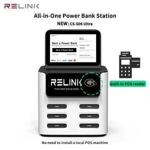 Estación <span class=keywords><strong>de</strong></span> Compartición <span class=keywords><strong>de</strong></span> Cargadores <span class=keywords><strong>de</strong></span> 6 Ranuras y 40W con Entrada <span class=keywords><strong>de</strong></span> CC, Lector POS Integrado para Aplicaciones Comerciales en Restaurantes, Alta Capacidad, PVC - Product Image 3