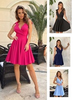 Grand stock de nouvelles arrivées estivales : Robes de soirée et robes une pièce en mousseline de soie style chinois avec nœud papillon et ourlet à volants
